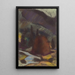 At the foot of the mountain - Zolo Palugyay — framed artwork on a wall