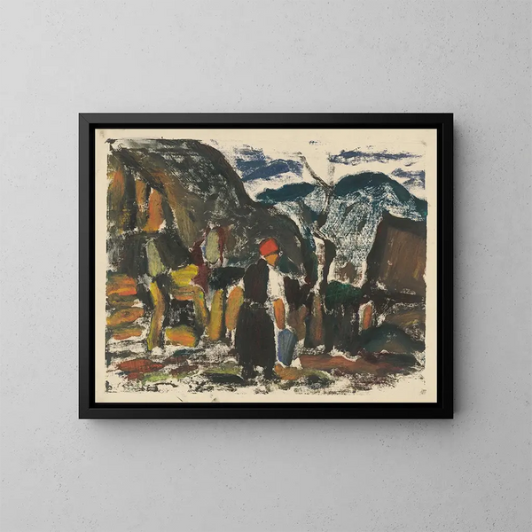 Sur l'eau - Zolo Palugyay — gerahmtes Bild an der Wand