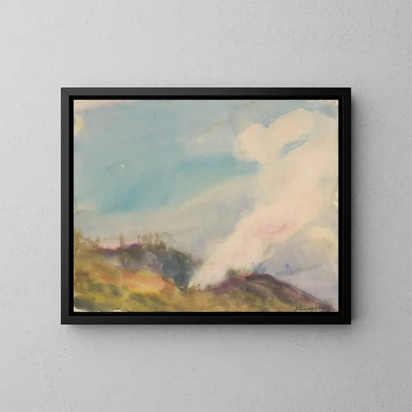Feu d'automne flamboyant - Zolo Palugyay — gerahmtes Bild an der Wand