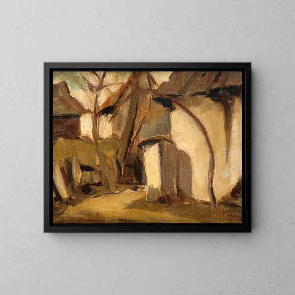 Corte del villaggio - Zolo Palugyay — quadro incorniciato alla parete