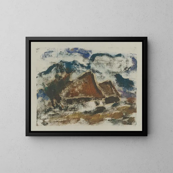 Paesaggio invernale - Zolo Palugyay — quadro incorniciato alla parete