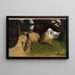 Davanti alla tana del drago, figura per la fiaba - Zygmunt Grabowski — quadro incorniciato alla parete