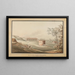 Parc Łazienki, vista con il serbatoio dell'acqua - Zygmunt Vogel — quadro incorniciato alla parete