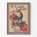 Patriotic wall decoration poster "At the door, the Boche!"
