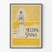 Vintage-Poster Schmelzende Schneefälle, Wanddekoration altes Buch