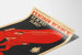 Red and black Soviet poster in Constructivist style