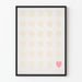 Poster Murale Cuori di Dolcezza - Design Minimalista