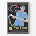 Vintage-Poster A Young Man's Opportunity - Inspirierende Wanddekoration zum Thema Arbeit und Gesundheit