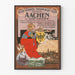 Vintage-Poster des Kurortes Aachen und Aachen-Burtscheid