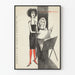 Poster espositivo artistico Schilders Achter de Pers in stile vintage