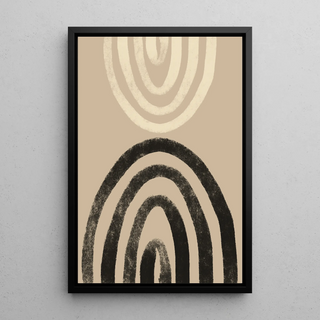 Bohème Echoes - Abstract Minimalist Poster