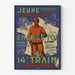 Military Recruitment Poster of the 14th Motorized Army Train