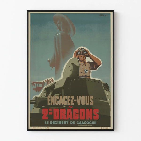 affiche-de-recrutement-de-larmee-de-vichy-2e-dragons-le-regiment-de-gasgogne