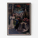 Vintage-Reiseplakat – Vichy, PLM, in einem schmalen Rahmen an einer hellen Wand.