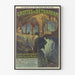 Vintage Grottes de Bétharram poster, shown in a thin frame on a pale wall.