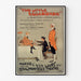 Vintage poster Two Little Vagabonds, displayed in a slim frame on a light wall.