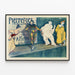 Vintage-Kunstposter Pierrefort für Wanddekoration — gerahmtes Bild an der Wand