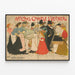 Dekorativer Vintage-Poster La Rue de Charles Verneau — gerahmtes Bild an der Wand