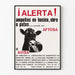 Poster Avvertimento contro la Febbre aftosa