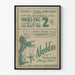 Vintage-Poster Aladdin Puppentheater