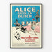 Vintage-Poster Alice Gets in Dutch - Retro-Wanddekoration Disney