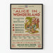 Poster vintage Alice nel Paese delle Meraviglie - Decorazione murale teatrale Oregon W.P.A.