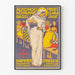 Vintage poster of the alcohol-free restaurant Clara Hof in Basel