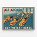 Vintage Poster All Aboard - Victory Bonds Promotion — framed artwork on a wall