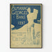 Poster antico Almanach Georges Bans 1897 stile déco artistico