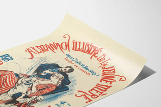 Poster vintage Almanach Illustré della Giovane Madre del Dottor Brochard 1878