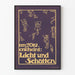 Poster vintage Licht und Schatten ottobre 1910 di Pretorius