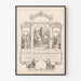 Vintage Lager Beer Poster Allegory of America, Gambrinus and Germania