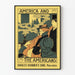 Vintage-Poster im Stil von 'America and The Americans' Jugendstil