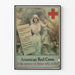 Vintage poster of the American Red Cross in service of the suffering