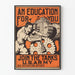 Poster vintage reclutamento carri armati dell'esercito degli Stati Uniti