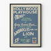 Poster vintage Hollywood Playhouse Androcles e il Leone