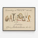 Vintage exhibition poster of artistic exposition Amsterdam 1813-1913 — framed artwork on a wall