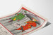 Vintage-Wandposter 1895 Kalender April mit Regenschauer-Modell Illustration