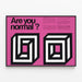 Poster Design 'Are You Normal?' Optical Art and Typography — framed artwork on a wall