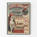 Vintage-Poster von Stierkämpfen in den Arenen des Champs de Mars