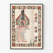 Heraldic Poster of the Coats of Arms and Genealogy of Washington