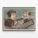 Vintage poster Arnaud and Ouvrard Every Evening — framed artwork on a wall