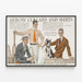 Vintage Advertising Poster Arrow Collars and Shirts 1913 — framed artwork on a wall