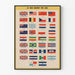 Historical Poster - Allied Flags against the Axis