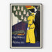 Vintage-Poster von Ault & Wiborg in farbiger Lithografie