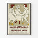 Vintage-Poster Ault & Wiborg - Illustration traditioneller Tanz