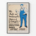 Poster pubblicitario vintage Ault and Wiborg per inchiostri da stampa