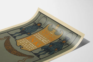 Poster pubblicitario vintage per inchiostri di stampa Ault & Wiborg