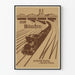 Vintage-Poster Bahnhof München Wanddekoration Vintage