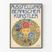 Dekoratives Poster Ausstellung Bernischer Künstler